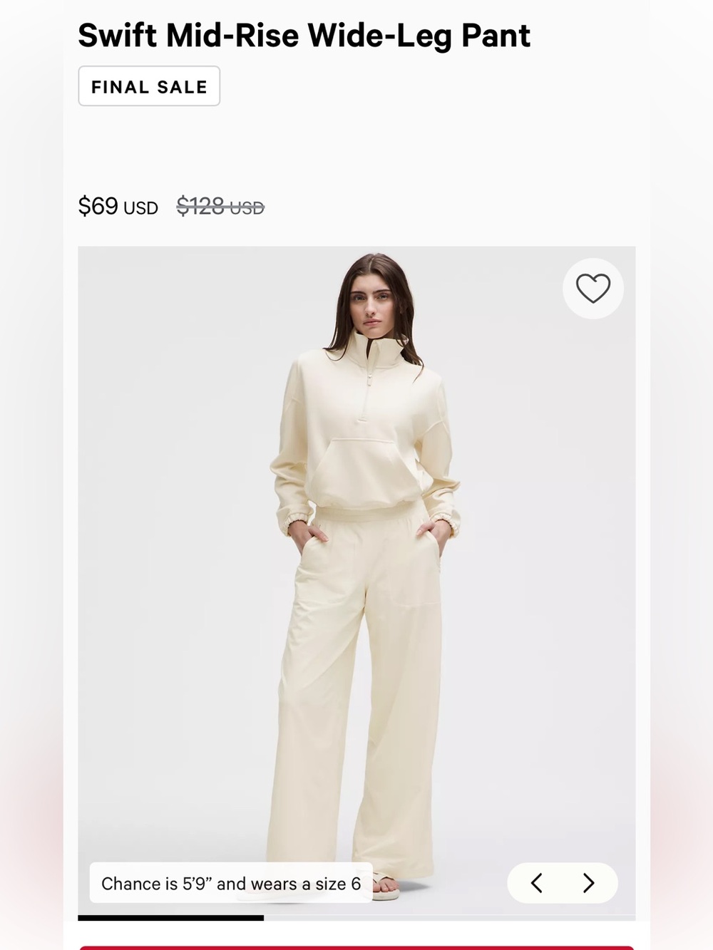 Lululemon swift wide leg mid rise pants